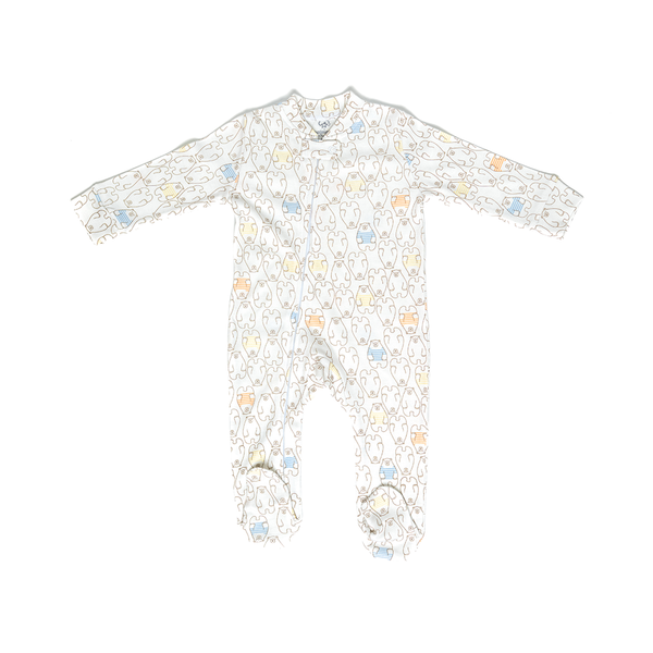 Bear-y cozy baby jumpsuit