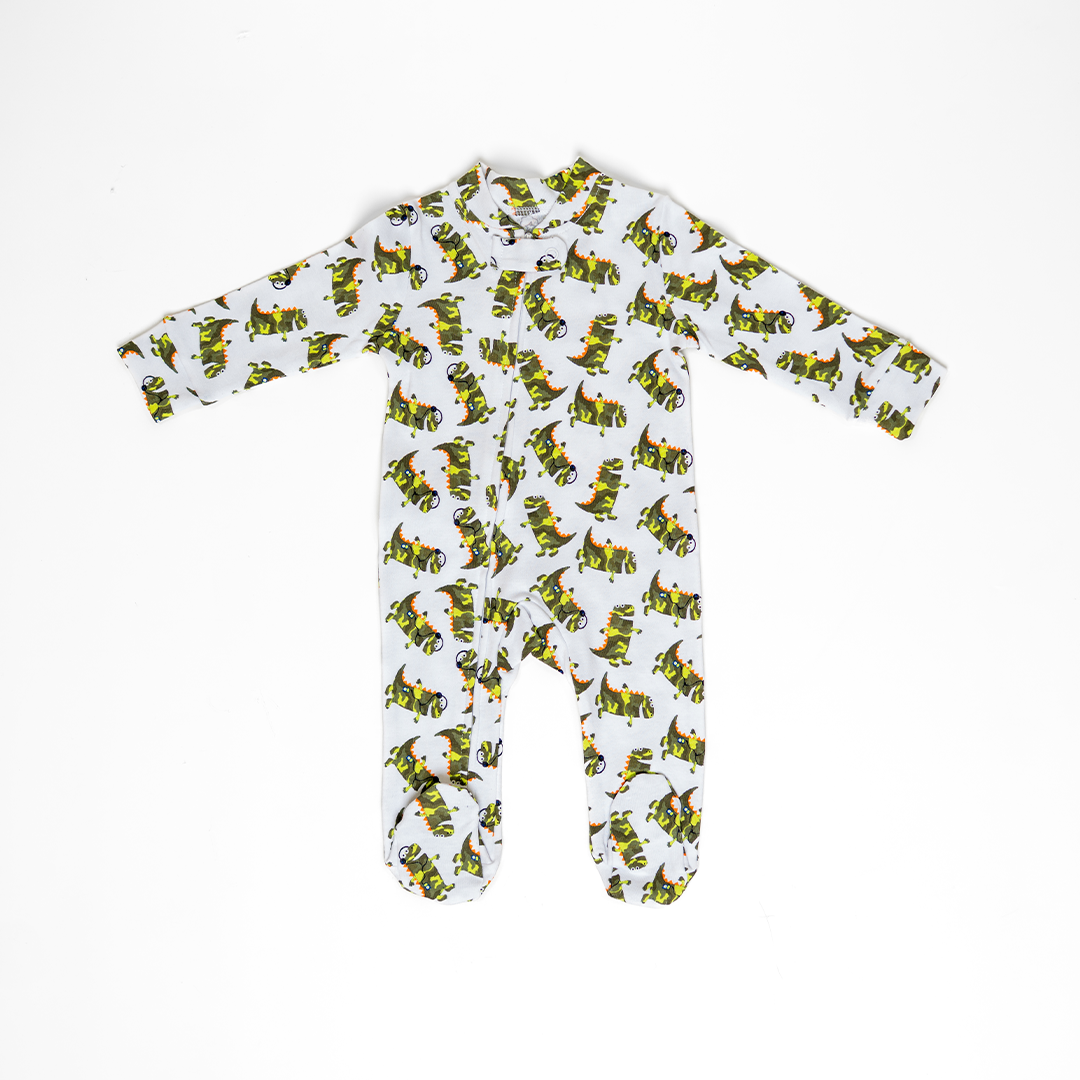 Little Dino explorer baby jumpsuit