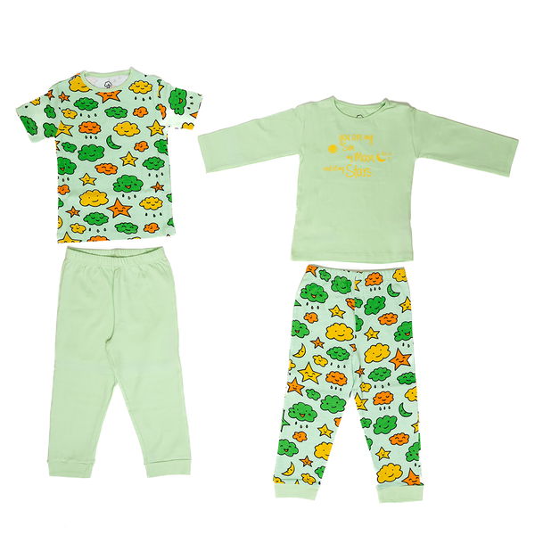 You are my moon Sleepwear 4-Set