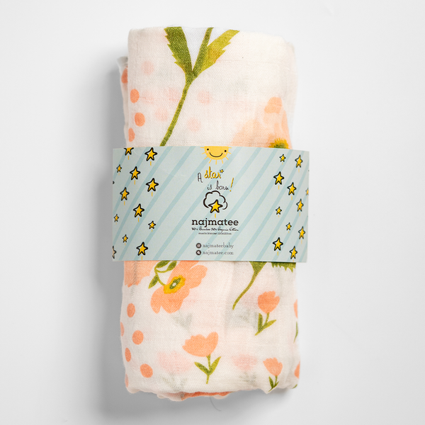 Pink petal dreams swaddle
